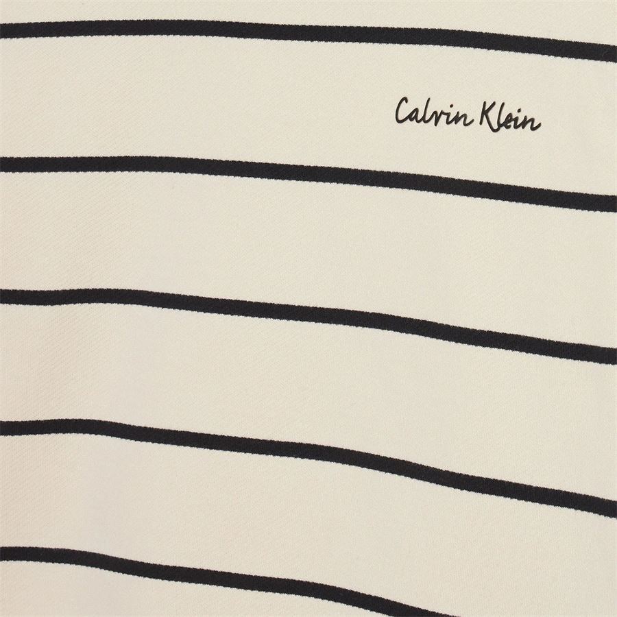Stripe Boxy Cn Sweatshirt felpa girocollo da bambina Calvin Klein | CKIG0IG027510AA